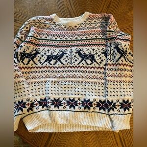 American Portrait Sweater Sz L